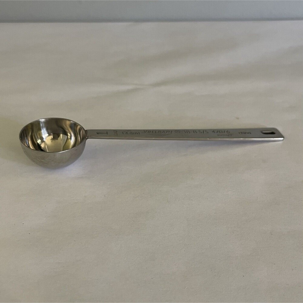 Vollrath 1 Tablespoon Round Heavy Duty Stainless Steel Measuring Spoon 47076